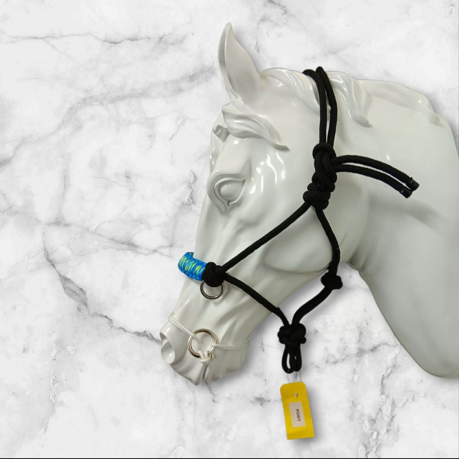 Pony size sidepull halter
