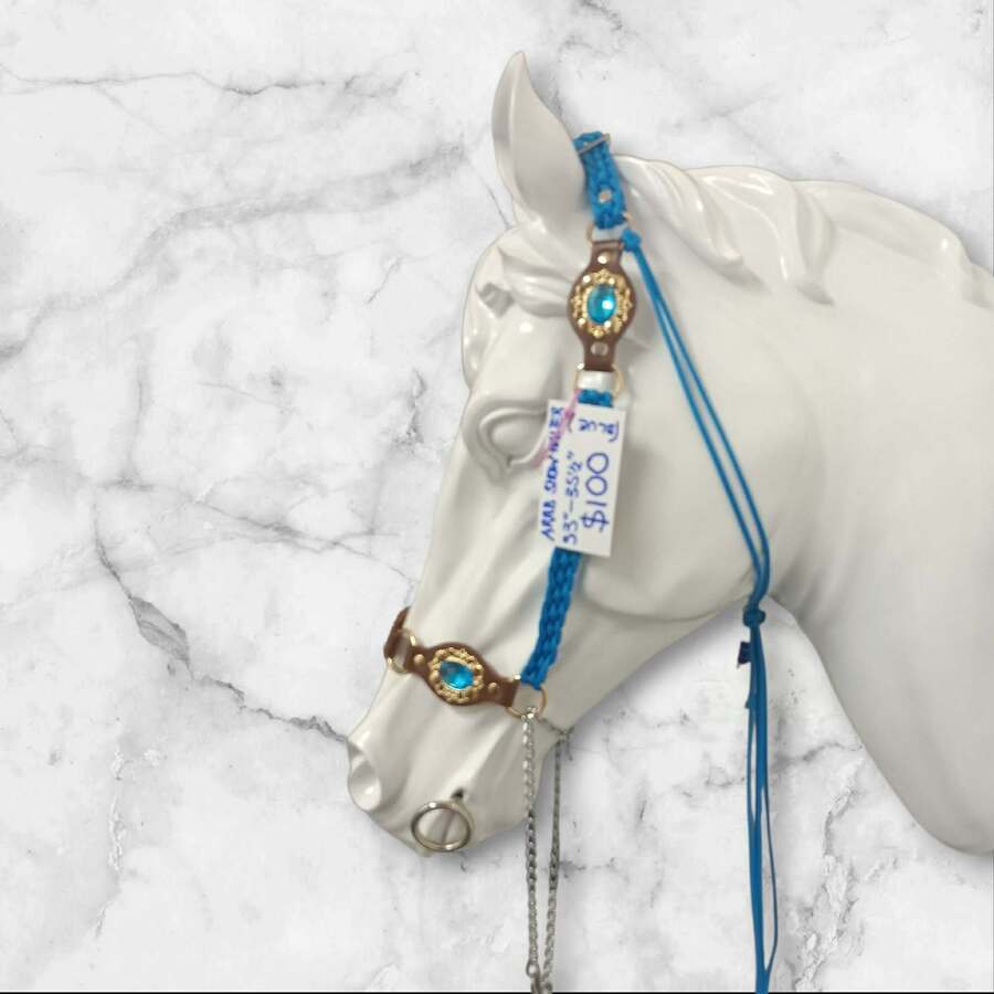 blue with blue gem details 33-35.5 inch headpiece Arab size