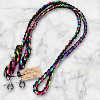 6-Foot Long Round Braided Clip-On Reins for Ultimate Control and Comfort