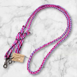 7-Foot Long Round Braided Clip-On Reins for Ultimate Control and Comfort