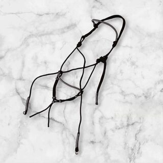 Premium Horse Headstall – Durable and Comfortable Fit, crossover side pull bitless rope bridle cob size