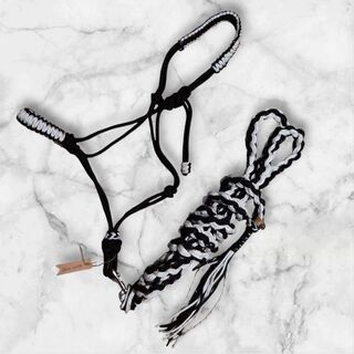 Adjustable Horse Halters – Durable and Comfortable Fit with Lead Rope, Cob size