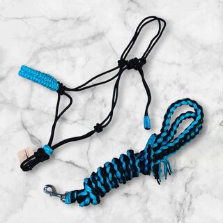 Adjustable Horse Halters – Durable and Comfortable Fit with Lead Rope, Full size
