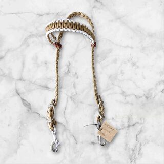 Pony sized gold and white bridle.