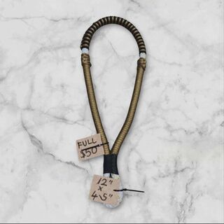 Full size, gold & Black bosal