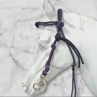Cob/full size Rope bridle adjustable on both sides bit not included.